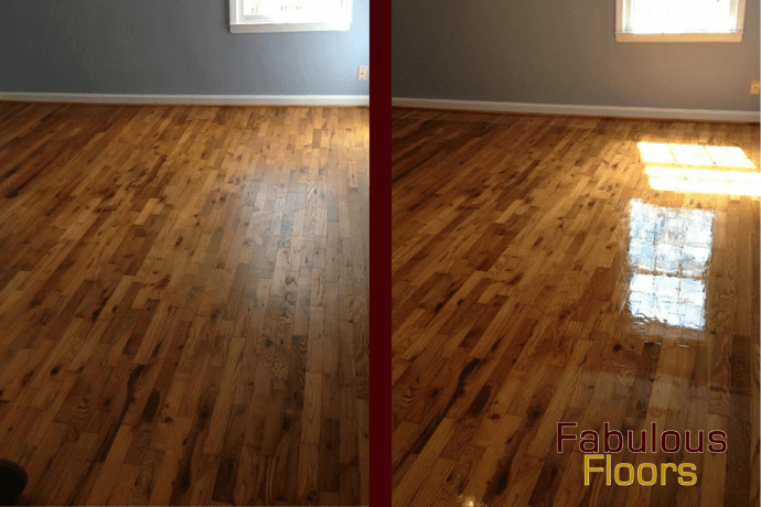 Before and after hardwood floor resurfacing in pittsburgh pa