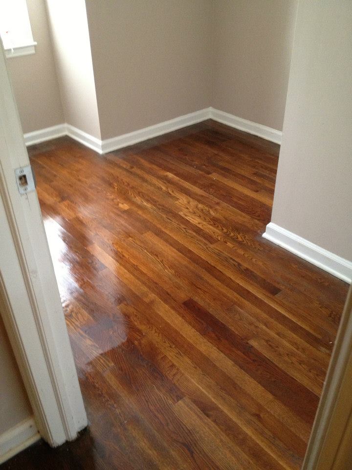 A wood Floor after being refinished
