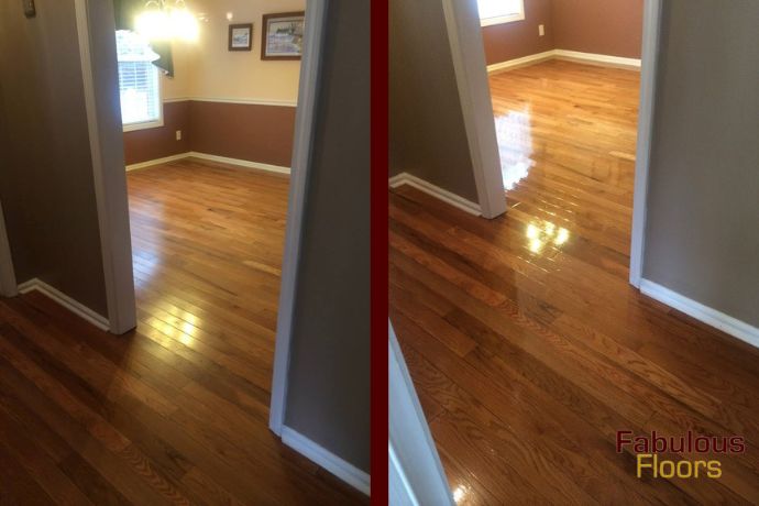 before and after floor resurfacing plum, pa