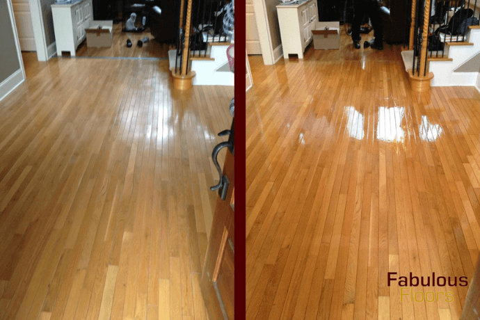 before and after hardwood floor refinishing in canonsburg pa